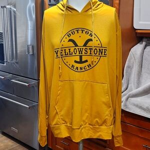 YELLOWSTONE Dutton Ranch Logo Pullover Hoodie - Mens size 2XL
